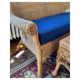 Wicker Sofa and Coffee Table