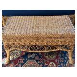 Wicker Sofa and Coffee Table