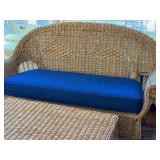 Wicker Sofa and Coffee Table