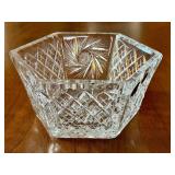 Vintage Czechoslovakia Bohemia Hand Cut Lead Crystal Bowl