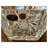 Vintage Czechoslovakia Bohemia Hand Cut Lead Crystal Bowl