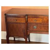 Antique Tulip and Satinwood Buffet / Console Table