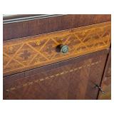 Antique Tulip and Satinwood Buffet / Console Table