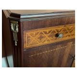 Antique Tulip and Satinwood Buffet / Console Table