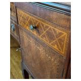 Antique Tulip and Satinwood Buffet / Console Table