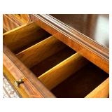 Antique Tulip and Satinwood Buffet / Console Table