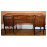 Antique Tulip and Satinwood Buffet / Console Table
