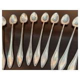 Set of 12 Vintage Sterling Silver Ice Tea Spoons