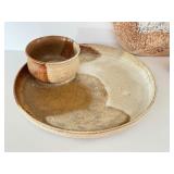 Three Artisan Pottery Pieces