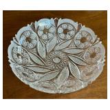 Vintage Bohemian Cut Crystal Bowl