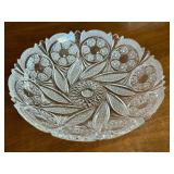 Vintage Bohemian Cut Crystal Bowl