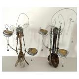 Pair of Artisan Francesca Dellavalle Candle Holders