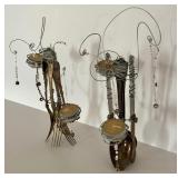 Pair of Artisan Francesca Dellavalle Candle Holders