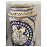 Collection of Decorative Blue and White Italian Pottery Pieces