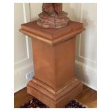 Large Italian Terracotta Nude Sculpture on Pedestal Stand