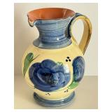 Decorative Italian Florentine Pottery Bowl and Pitcher Set