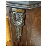 Antique Art Deco Tulip and Satinwood Display Cabinet