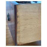 Antique Art Deco Tulip and Satinwood Display Cabinet