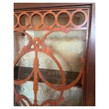 Antique Art Deco Tulip and Satinwood Display Cabinet