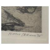 Framed Drawing Print by Mario Fallani