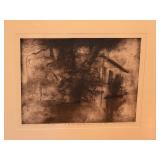 Framed Limited Edition Hand Printed Lithograph Mario Fallani