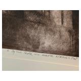 Framed Limited Edition Hand Printed Lithograph Mario Fallani