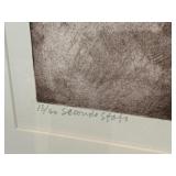 Framed Limited Edition Hand Printed Lithograph Mario Fallani
