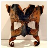 Two Miniature Agostino Dessi Leather Masks