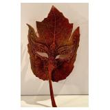 Two Miniature Agostino Dessi Leather Masks