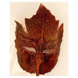 Two Miniature Agostino Dessi Leather Masks