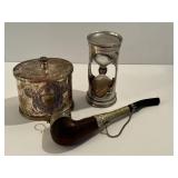 Fun Whimsical Treasures including an Hour Glass Timer