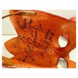 Two Miniature Agostino Dessi Leather Masks