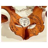 Handcrafted Leather Mask Necklace by Agostino Dessi