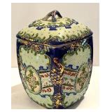 Variety of Vintage Asian Decor including a Green Korean Teapot