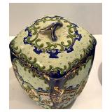 Variety of Vintage Asian Decor including a Green Korean Teapot