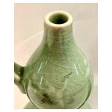 Variety of Vintage Asian Decor including a Green Korean Teapot