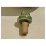 Variety of Vintage Asian Decor including a Green Korean Teapot