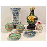 Variety of Vintage Cloisonné Items