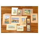 Collection of Original Watercolor Paintings by Bill Hughes
