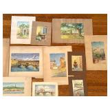 Collection of Original Watercolor Paintings by Bill Hughes