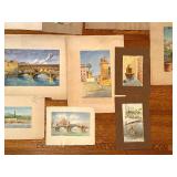 Collection of Original Watercolor Paintings by Bill Hughes