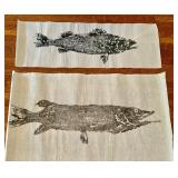 Two Fish Prints on Rice Paper by Cy DeCosse