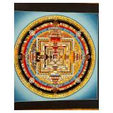 Unframed Kalachakra Mandala Wheel of Time by Tashi Lama