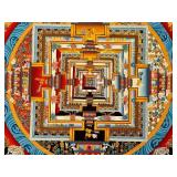 Unframed Kalachakra Mandala Wheel of Time by Tashi Lama