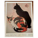 Theophile Alexandre Steinlen Cats Poster Print / Poster Print Museum of Fine Art Boston Theopile Alexandre