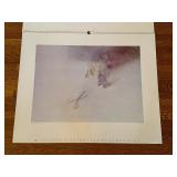 Vintage 1987 PROM GALERIE Mario Fallani / 1987 Mario Fallani Calendar Prints