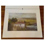 Vintage 1987 PROM GALERIE Mario Fallani / 1987 Mario Fallani Calendar Prints
