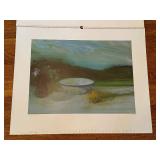 Vintage 1987 PROM GALERIE Mario Fallani / 1987 Mario Fallani Calendar Prints