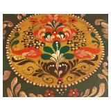 Hand Painted Round Box from Austria