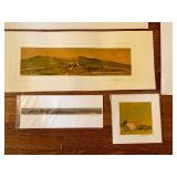 Collection of Original Unframed Watercolor Paintings by Adelina